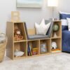Lifestyle Hyder Wood Shelf Bookcase Tall, Brown – Bild 4