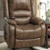 Pacific Contemporary Faux Leather Upholstered Rail Power Reclining Lift – Bild 2