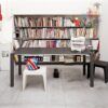 Lifestyle Hyder Wood Shelf Bookcase Tall, Brown – Bild 2